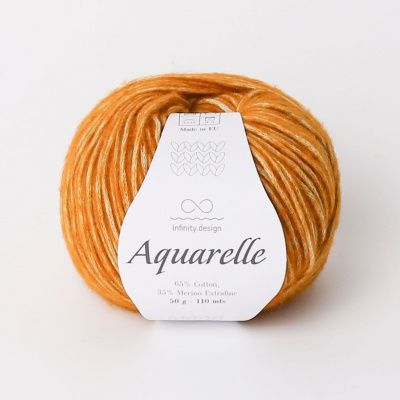 Infinity Aquarelle ( 2134 YELLOW SAND) 65% хлопок, 35% мериносовая шерсть 50 гр/110 м